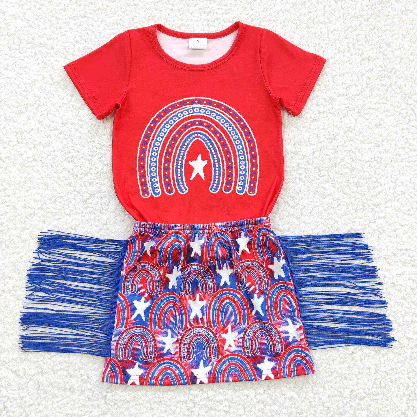 Baby girls summer boutique 2pcs skirt outfit