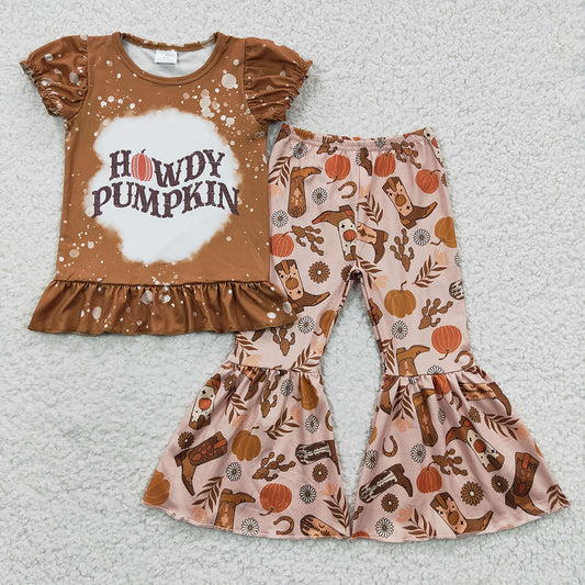 western howdy pumpkin wholesale bell bottom pants outfit