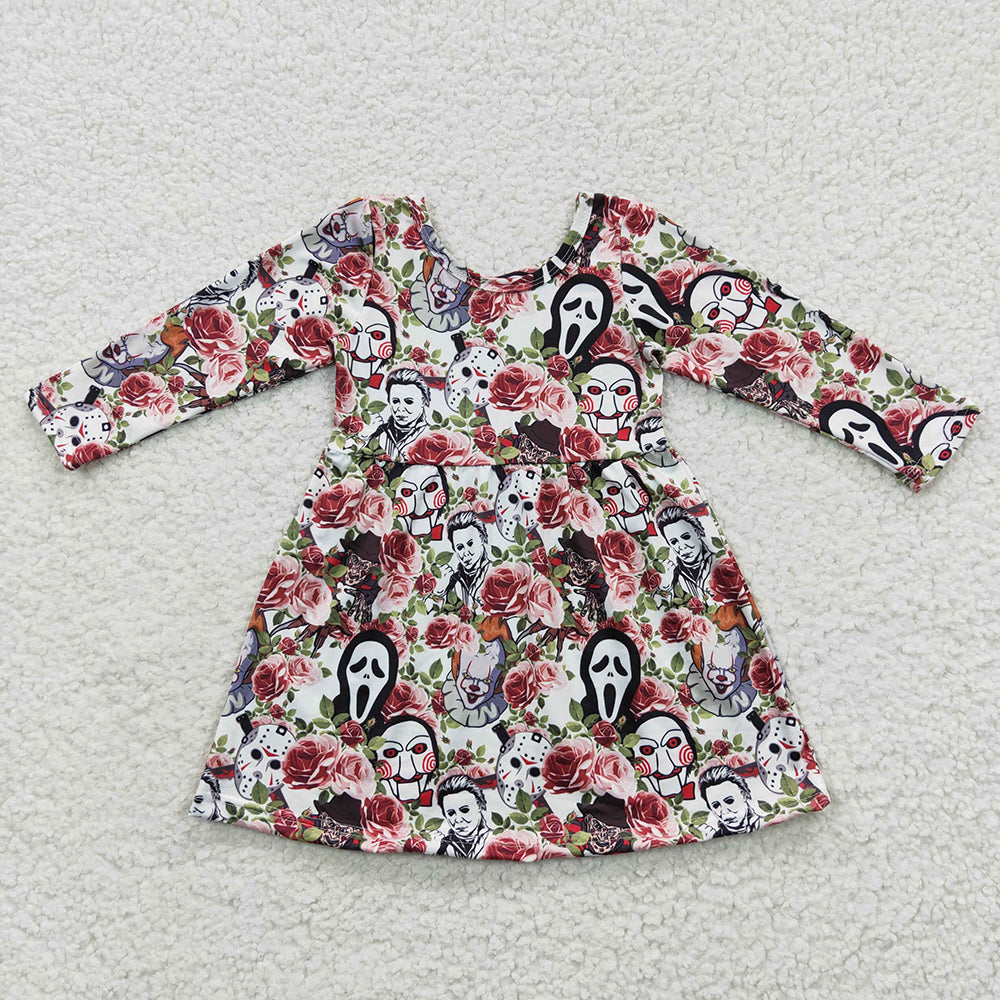 toddle girls long sleeve Halloween ghost dress