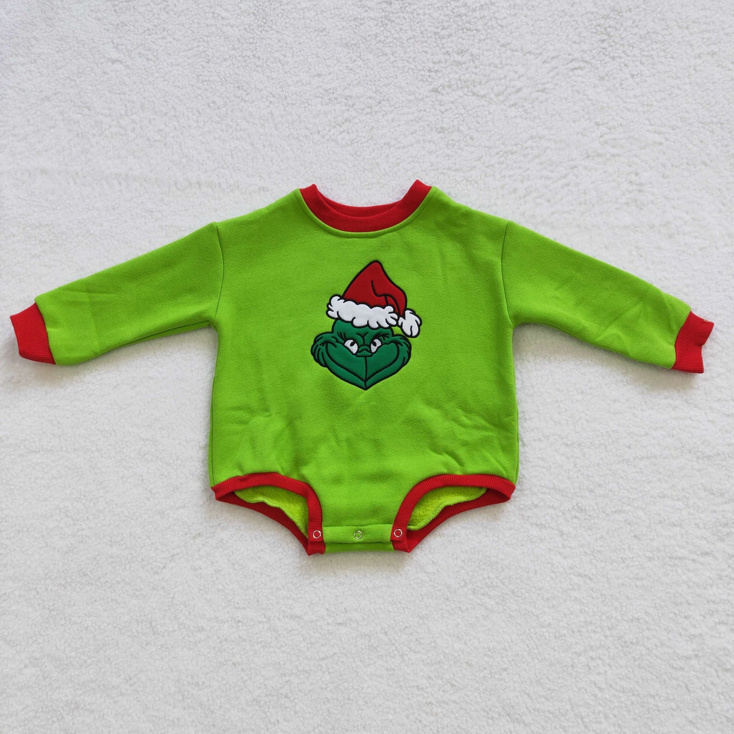 toddle girls long sleeve embroidery green color sweatshirt