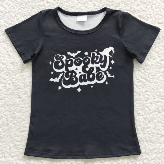 spooky babe short sleeve Halloween top