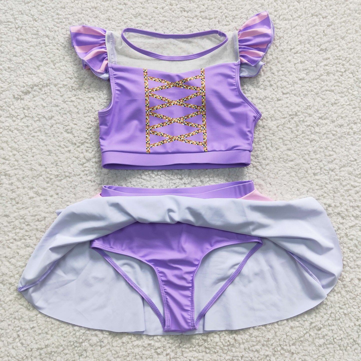 Children girls wholesale bathing suit girls swimwear