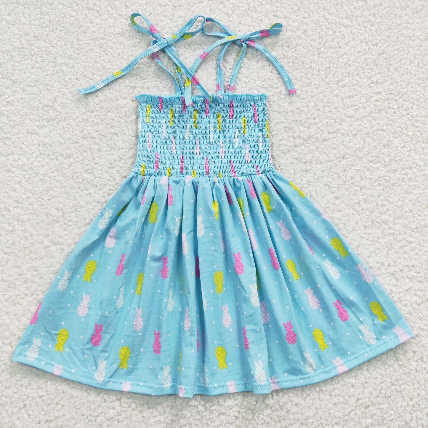 wholesale boutique cotton dress girls smocking dress