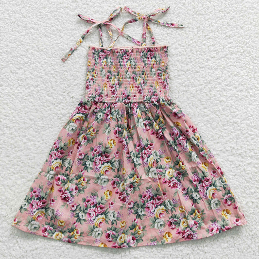 wholesale baby girls flower print  woven dress