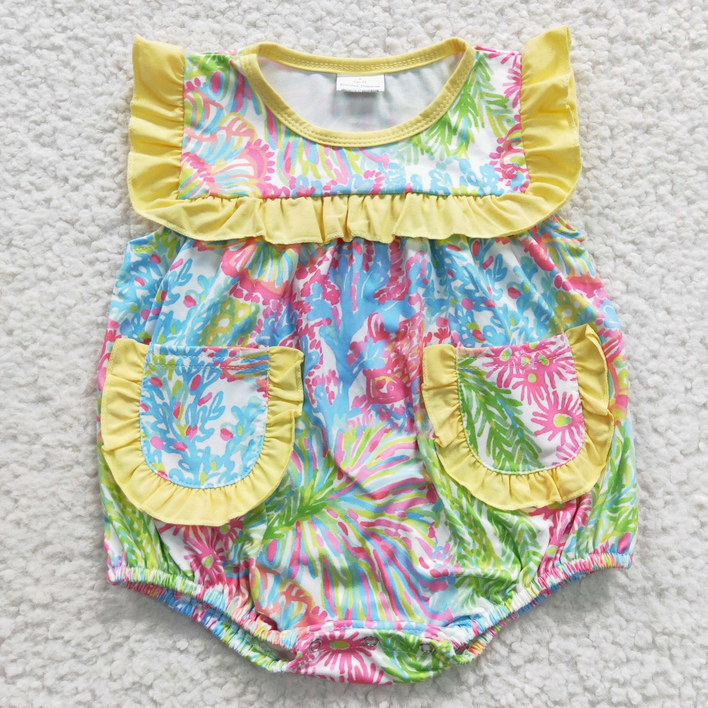 toddle girls spring summer floral romper