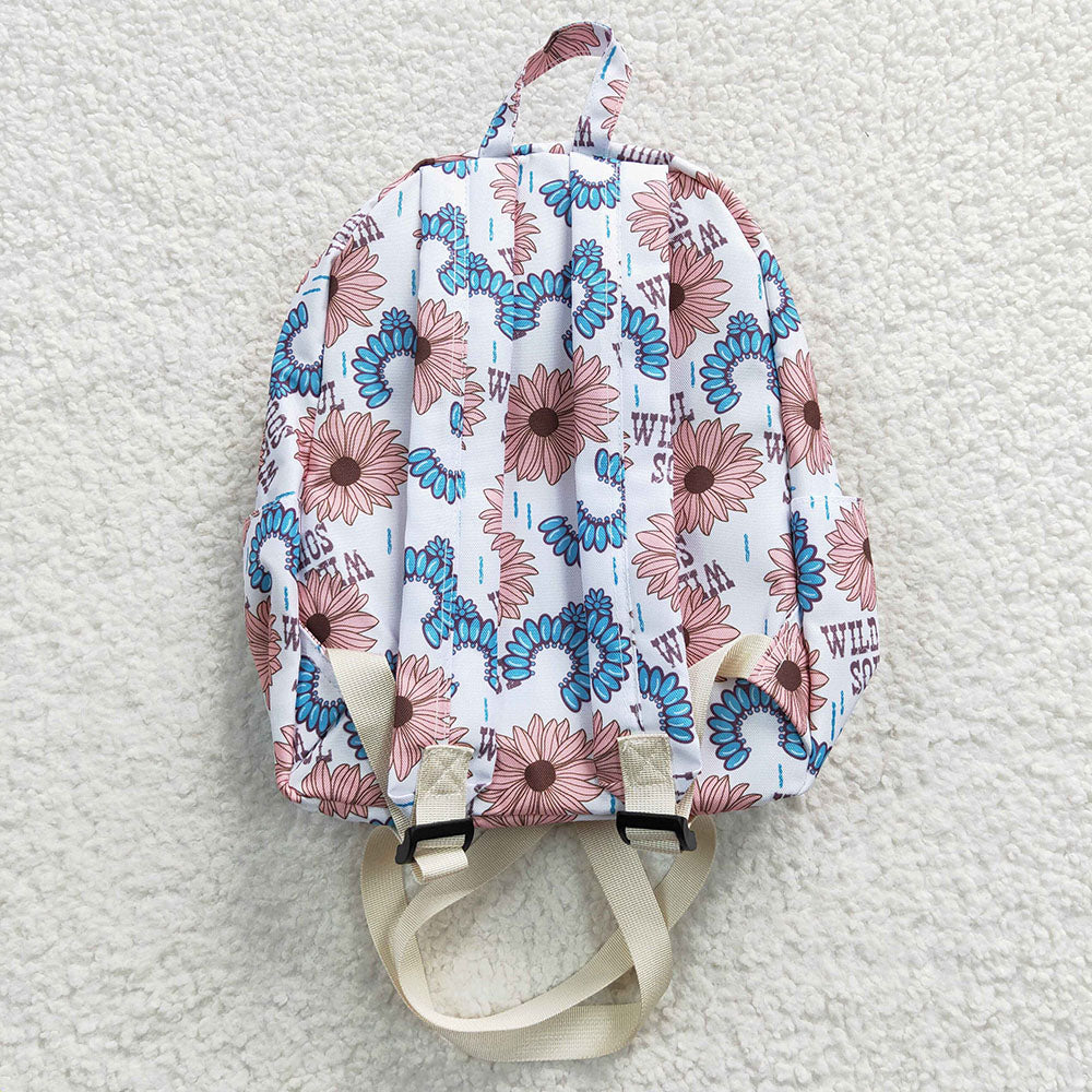 wild soul letter print school bag mini bag