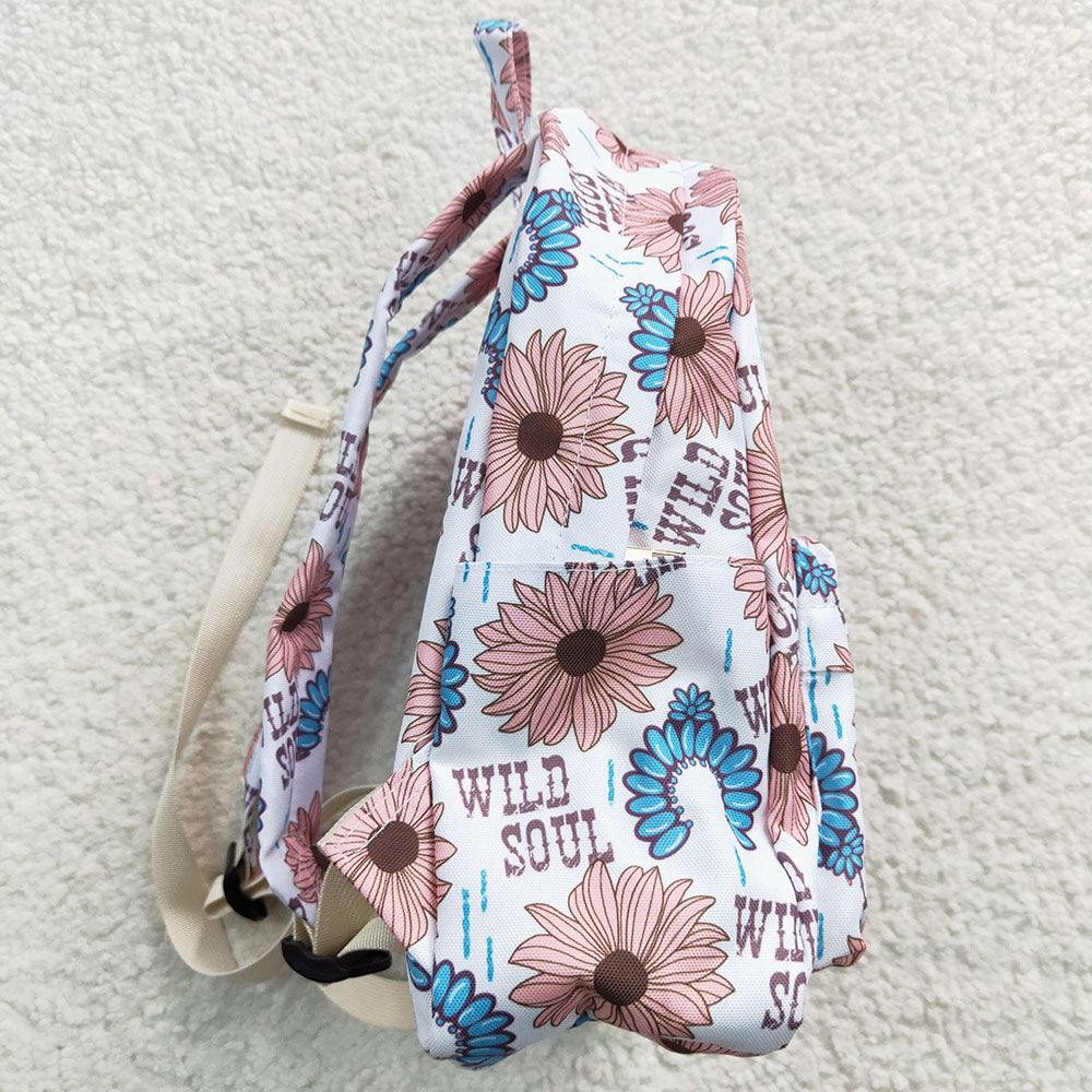 wild soul letter print school bag mini bag