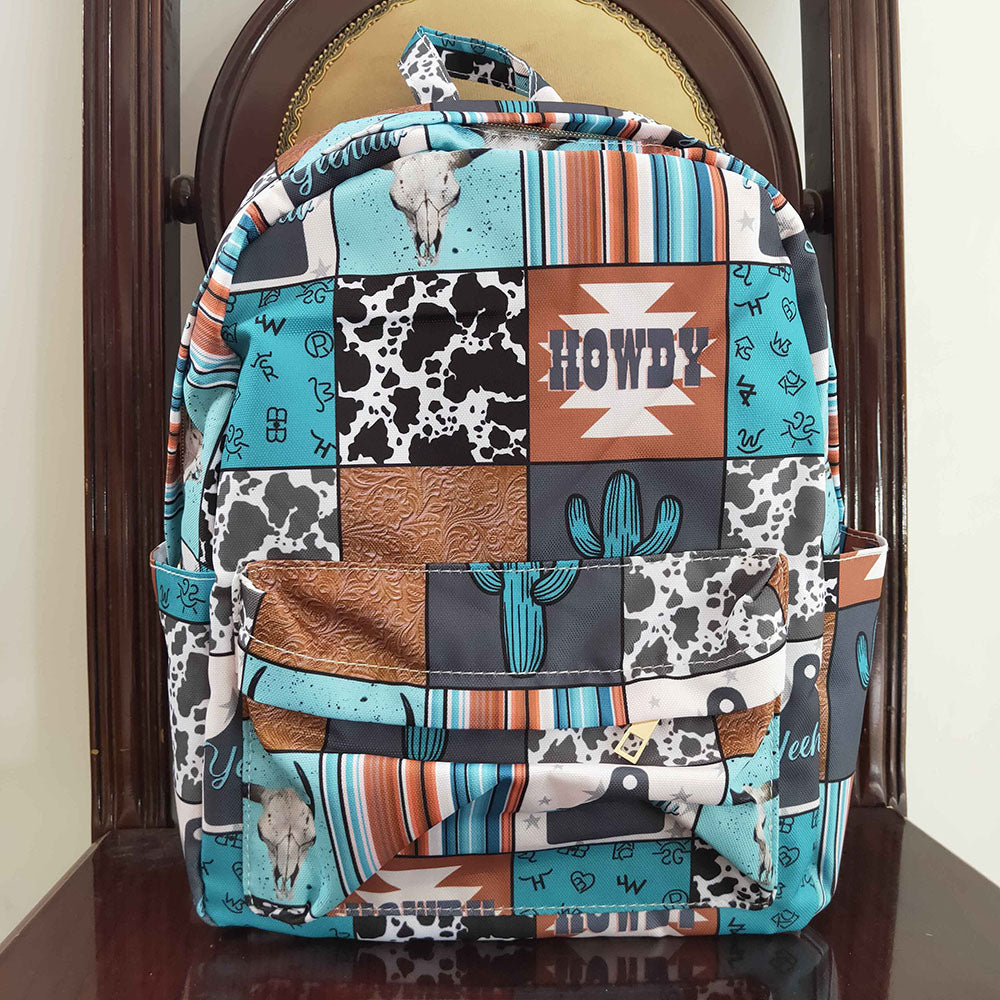 howdy cow western mini shoulder bag kids backpack