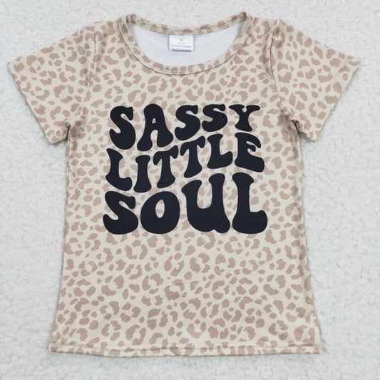 sassy little soul short sleeve cheetah top