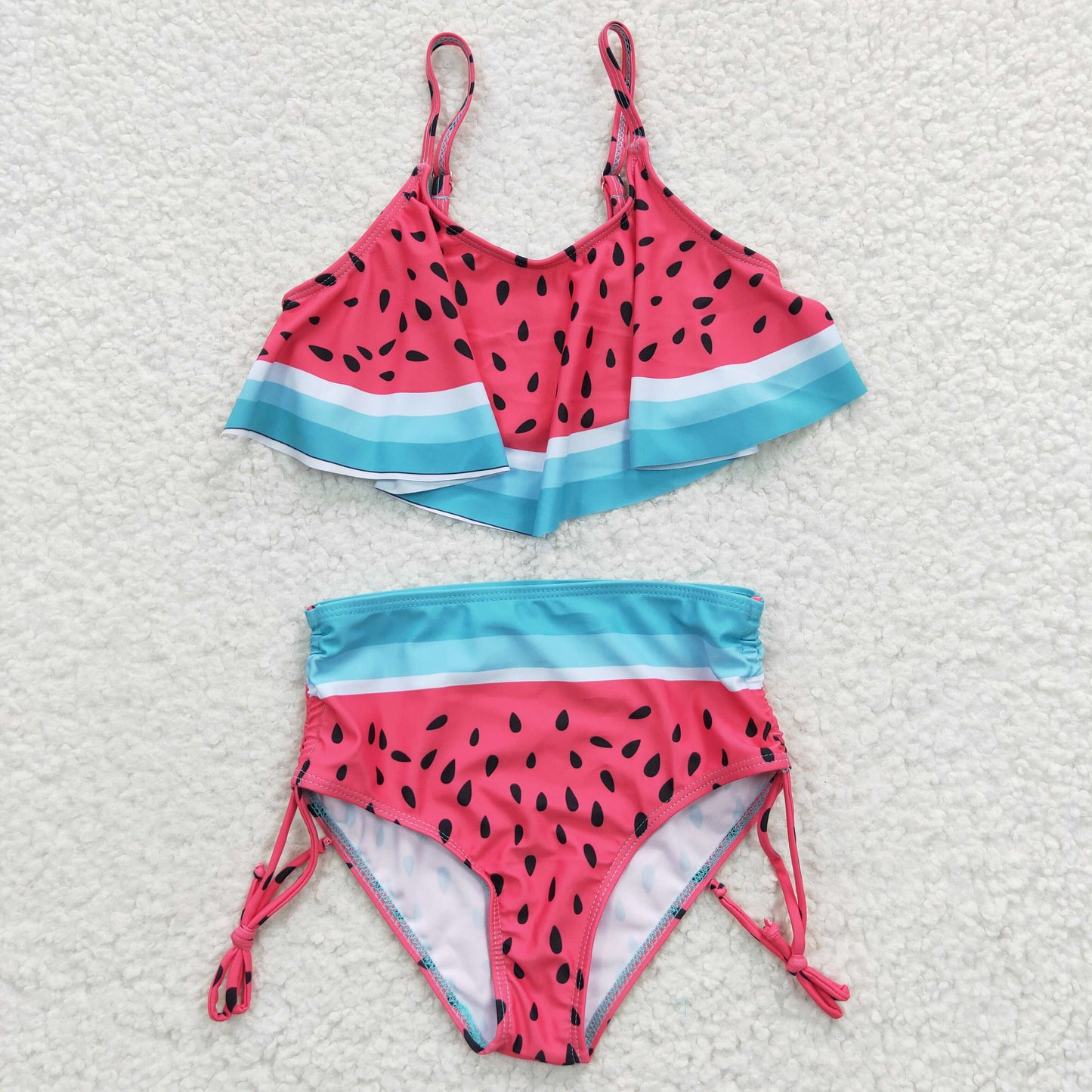 toddle girls watermelon 2pcs swim wear