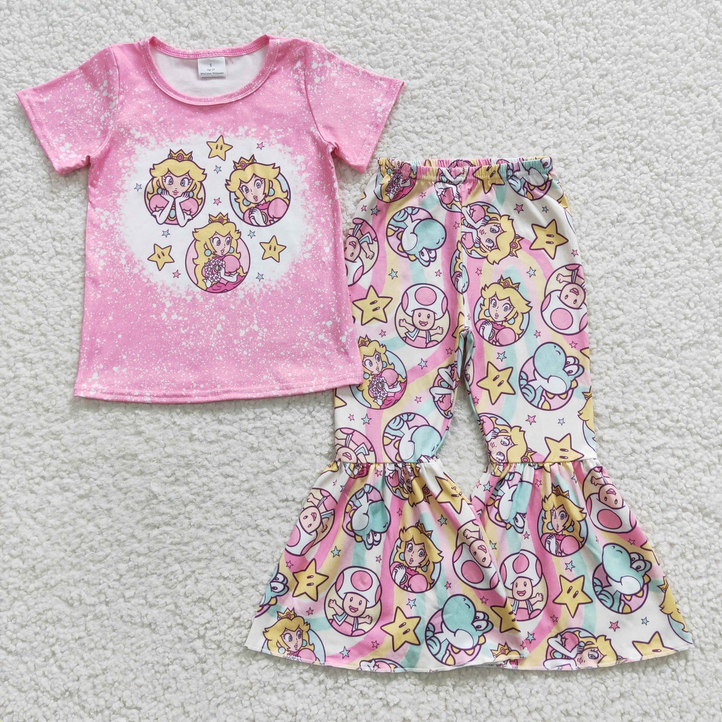 children girls wholesale cartoon clothing set