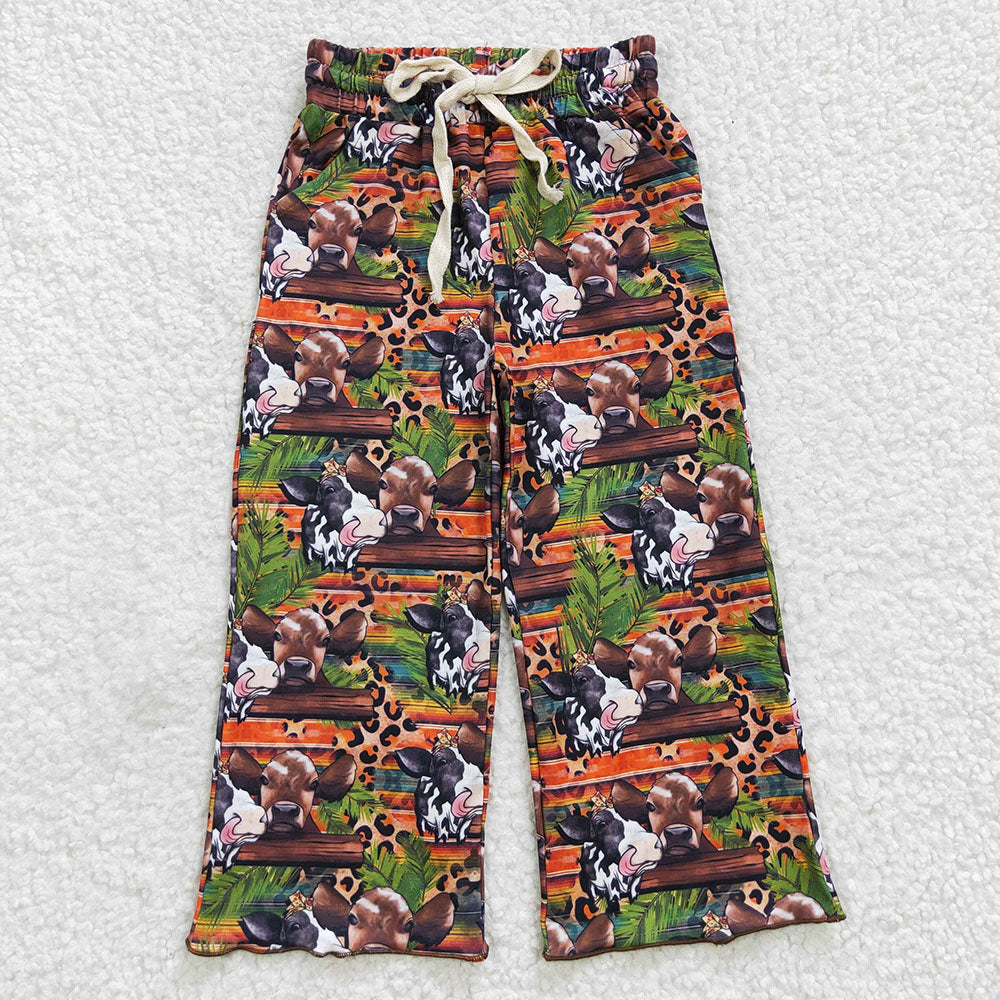 farm cow milk silk long pants