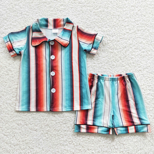 children girls short sleeve pajama sets