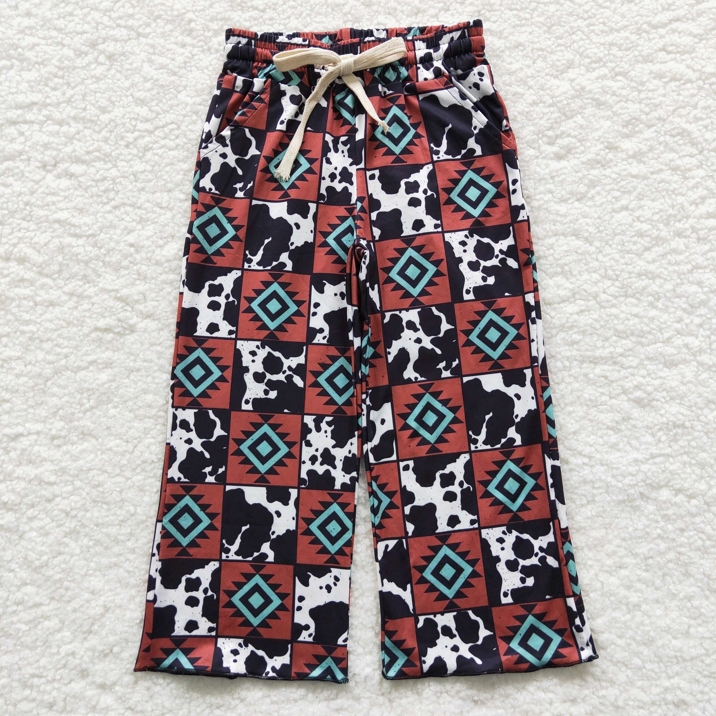 baby girls boho milk silk boutique pants