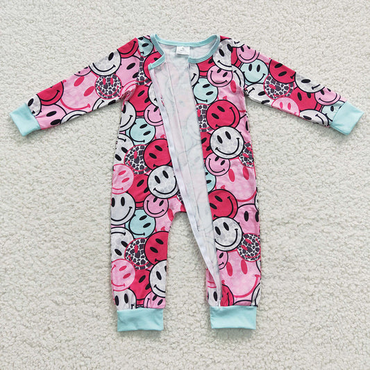 sunshine girls long sleeve  zip romper