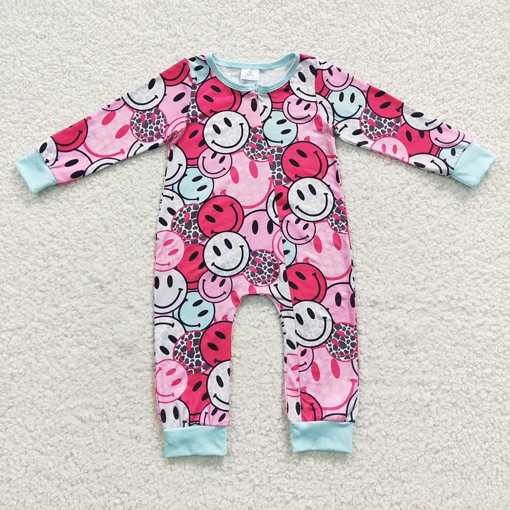 sunshine girls long sleeve  zip romper