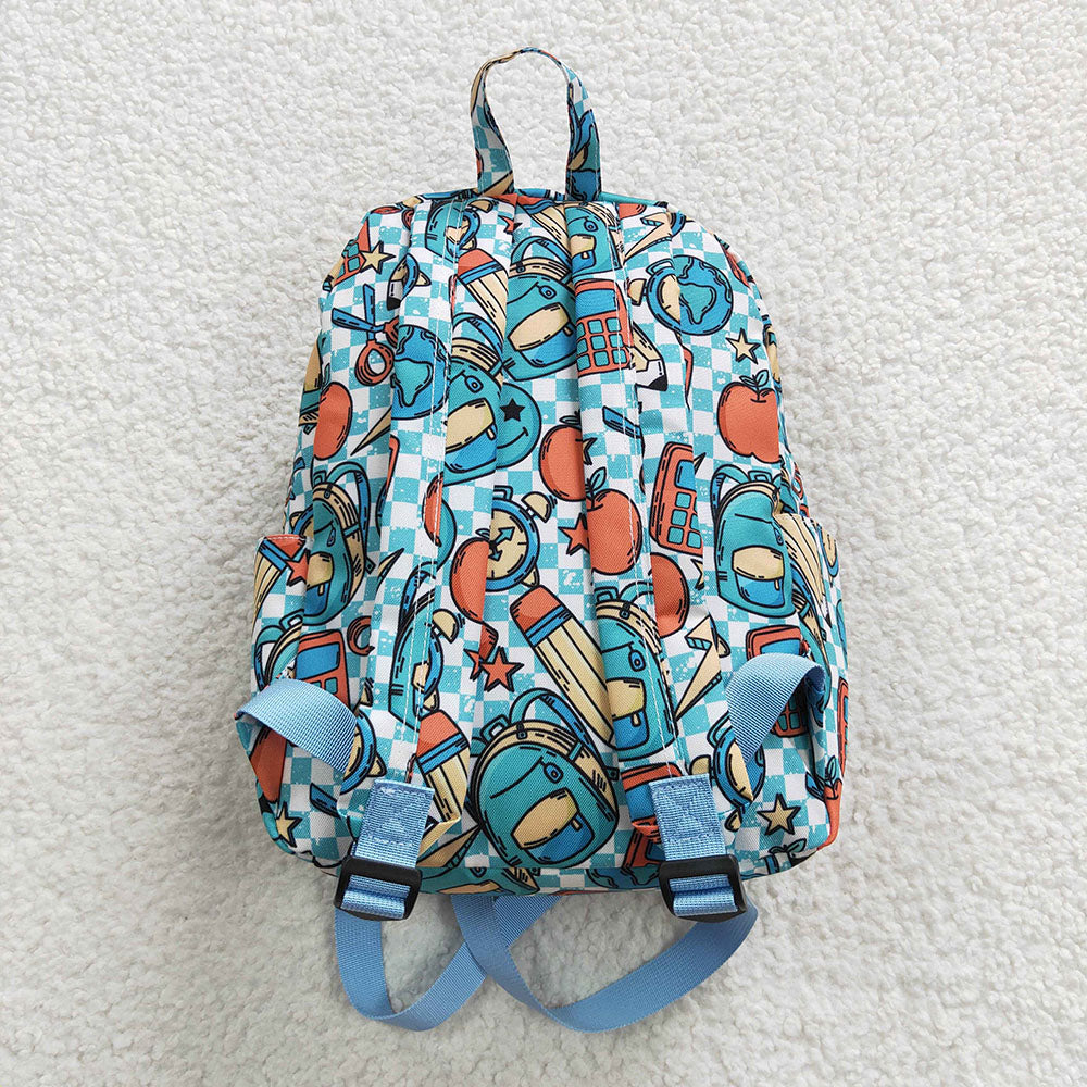 pencil apple print back to school shoulder bags