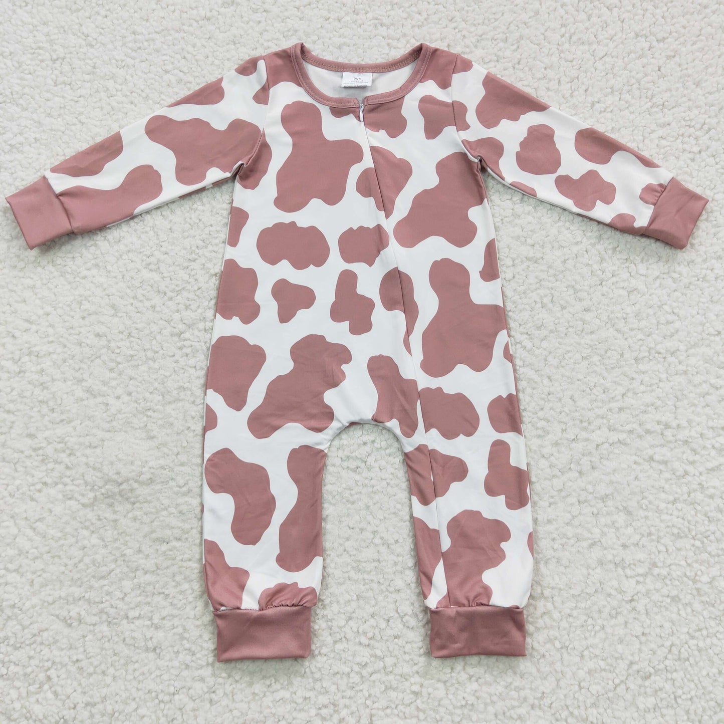 Toddles cow wholesale western long sleeve romper