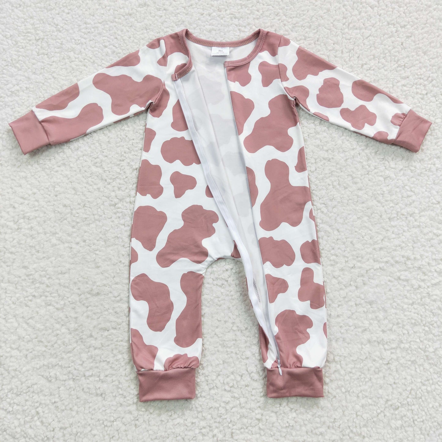 Toddles cow wholesale western long sleeve romper