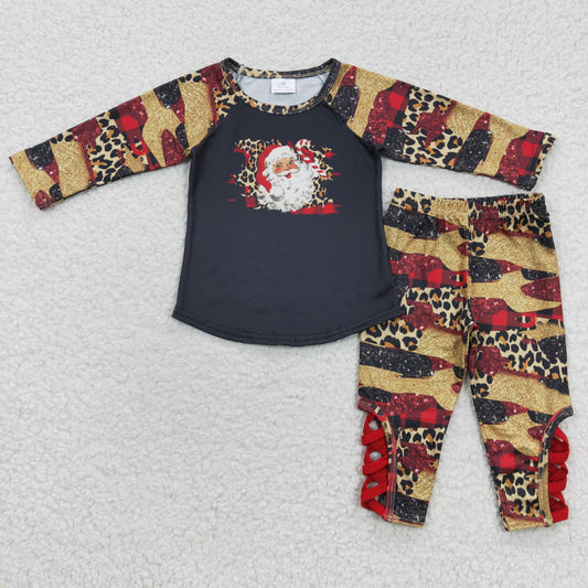 Baby Santa Top Cross Pants Christmas Outfits