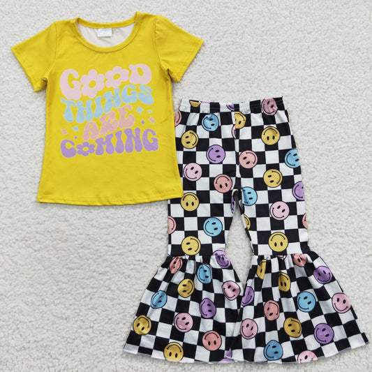 good things are coming sunshine clothing set