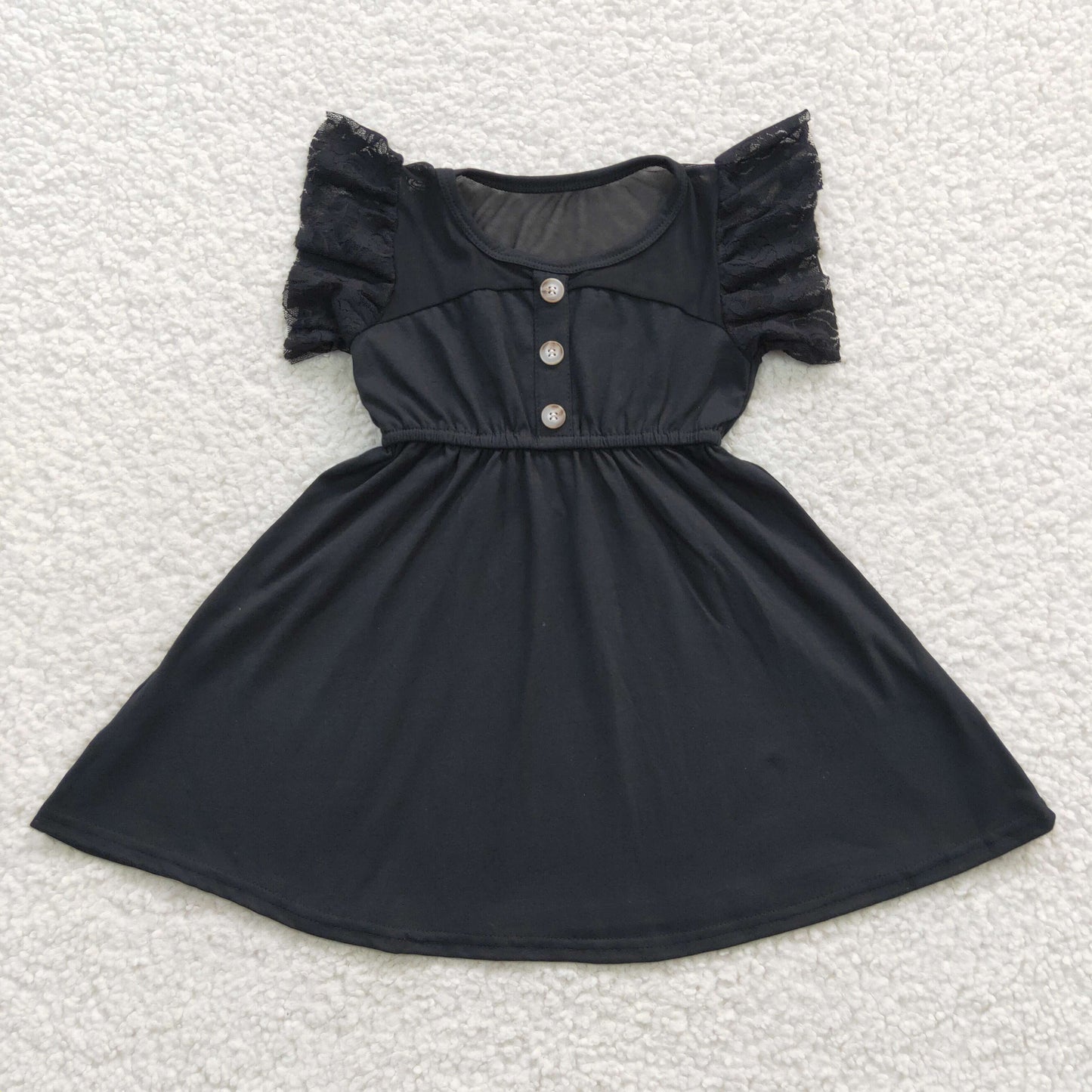 black lace girls boutique dress