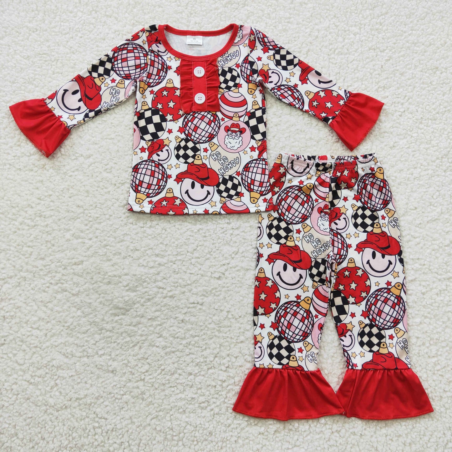 sunshine Christmas milk silk pajama set