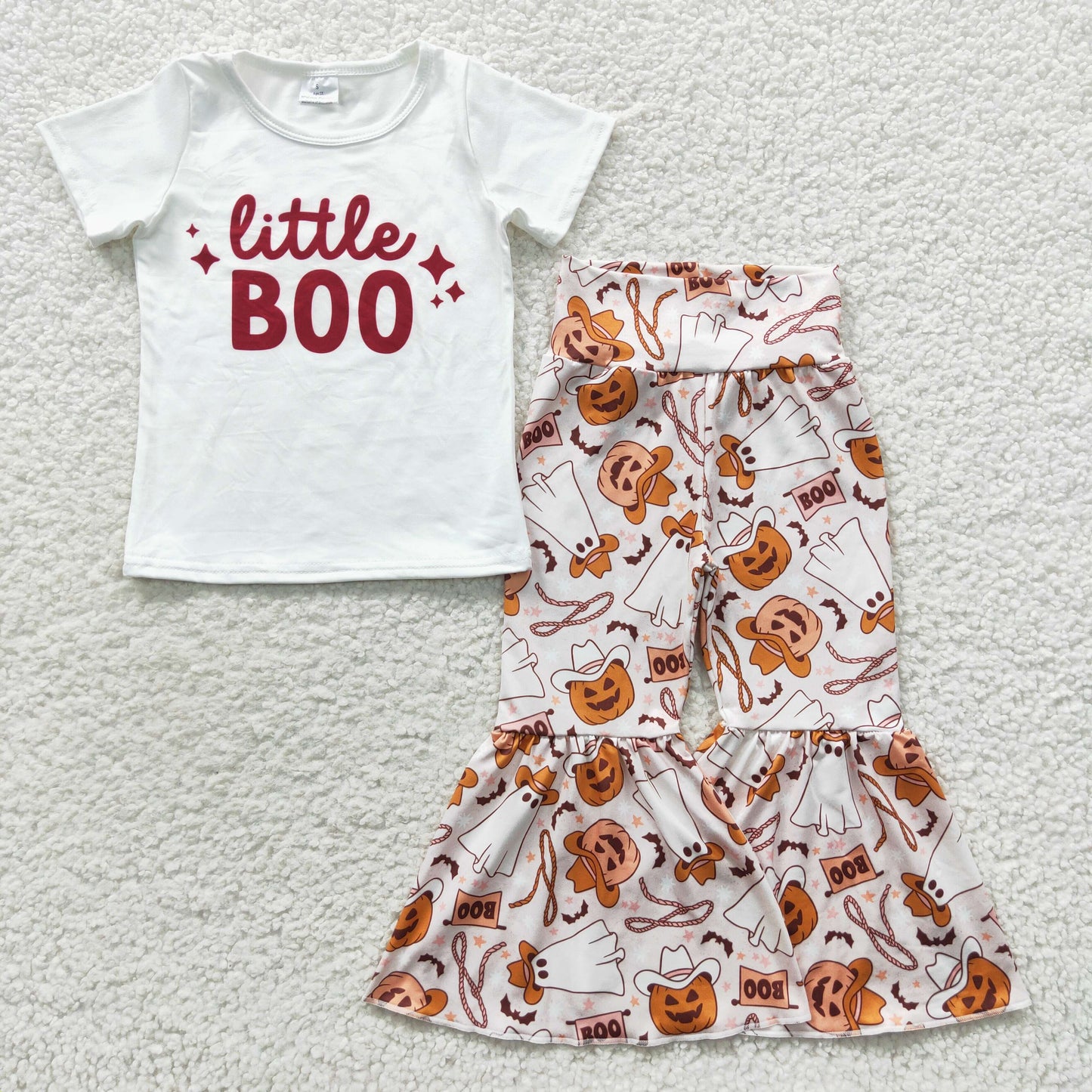 little boo Halloween pumpkin wholesale baby clothes