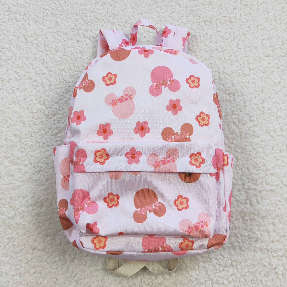 wholesale girls  pink flower cartoon backpack