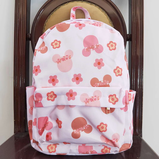 wholesale girls  pink flower cartoon backpack