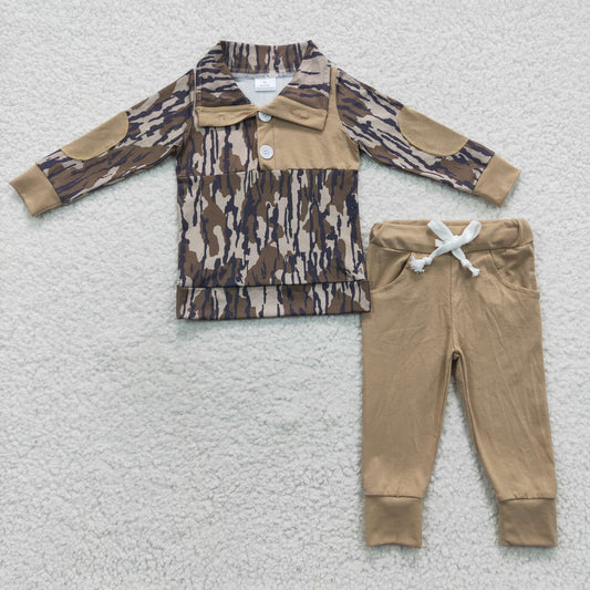 wholesale  girls long sleeve camo hunting clothing set