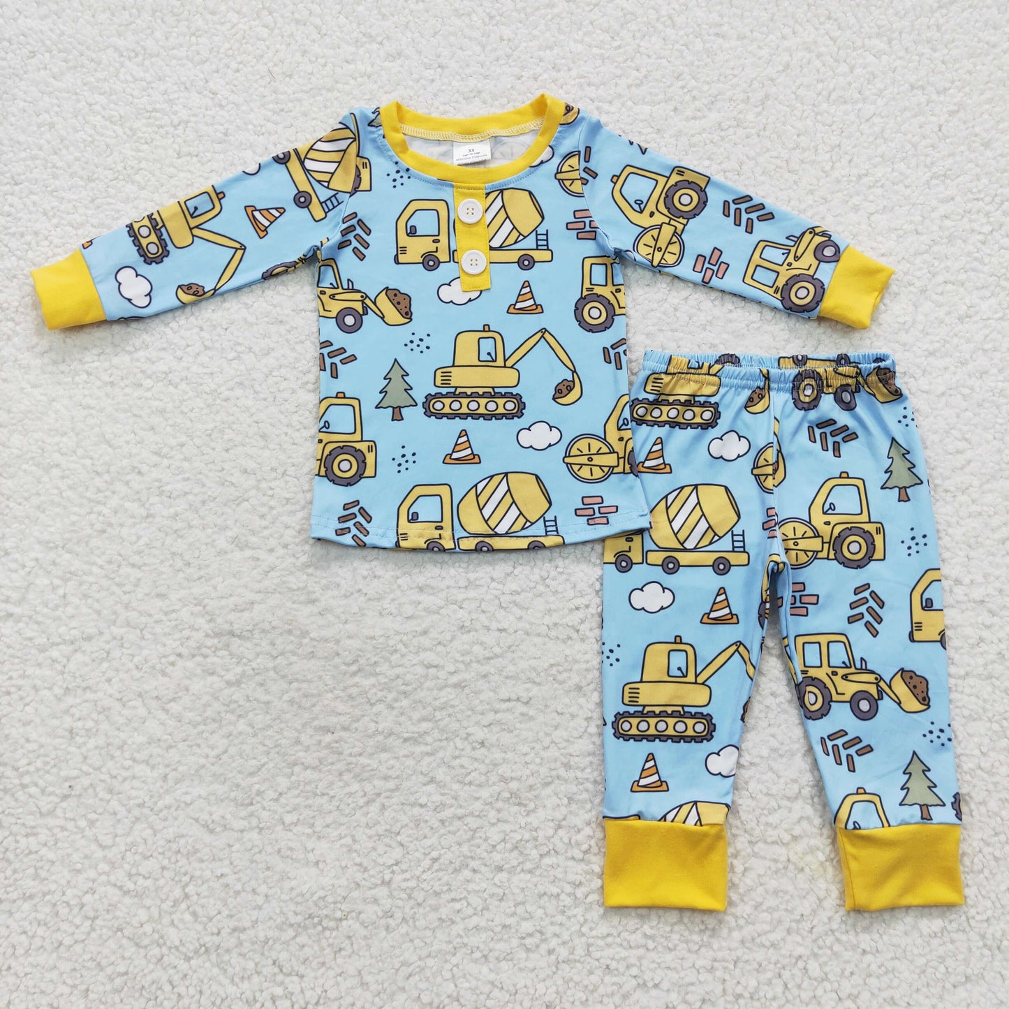 boy construction clothing set