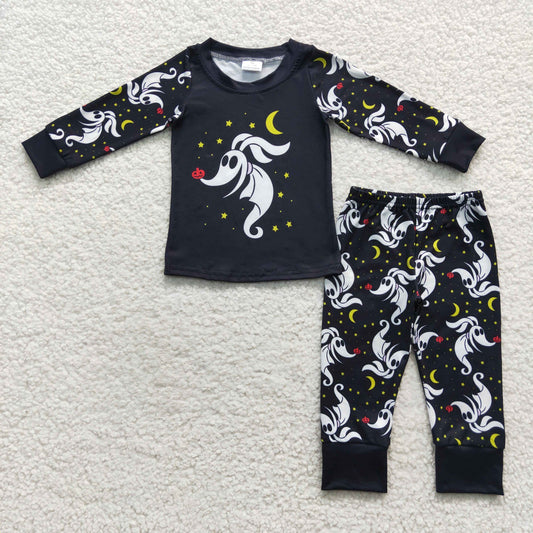 Halloween dog design milk silk pajama set