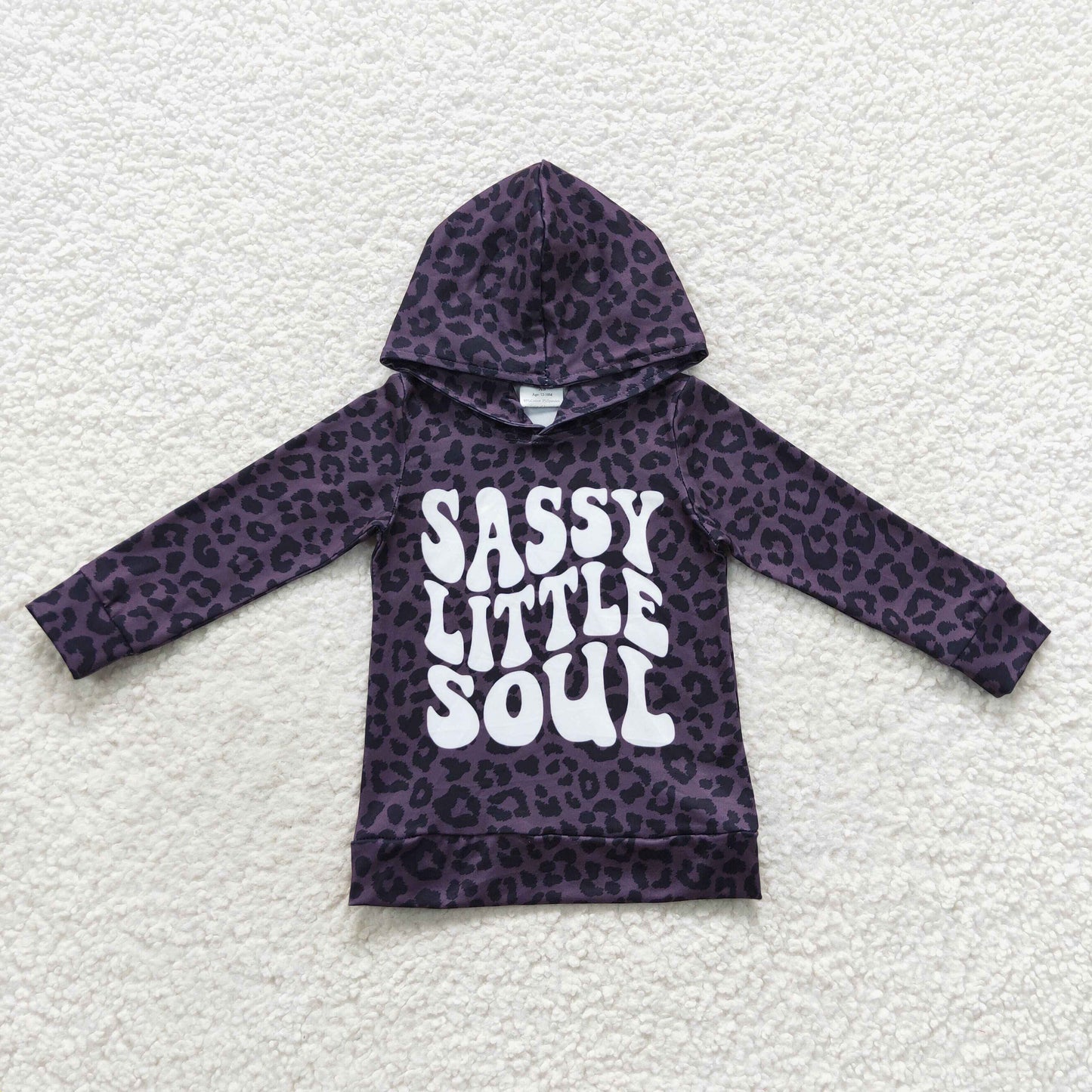 Sassy little soul long sleeve hoodie top