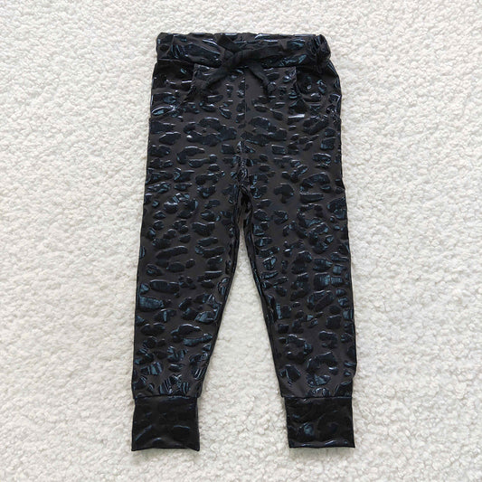 black cheetah p-leather leggings pans