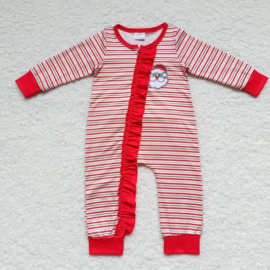 toddles long sleeve Christmas zip romper