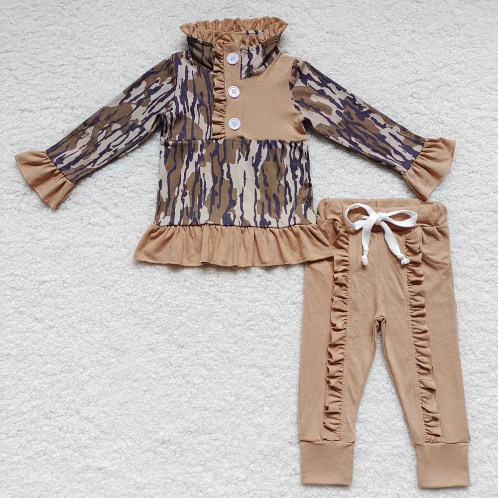 baby boy long sleeve camo clothing set