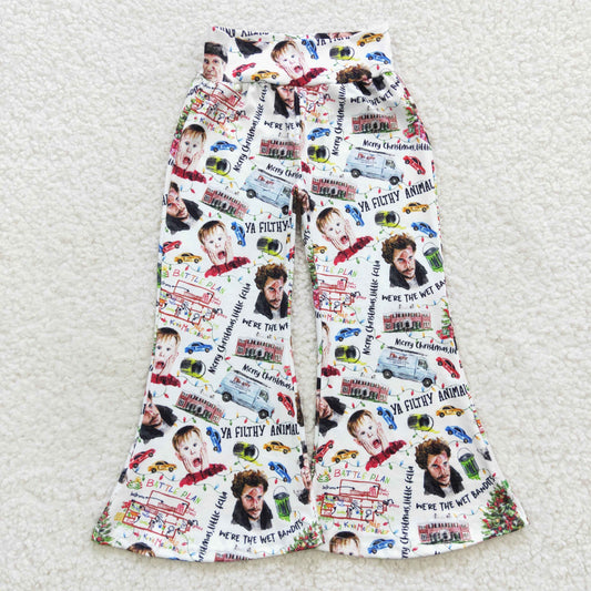 children girls Christmas style milk silk bell bottoms