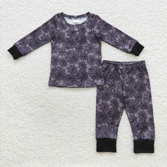 Spider web Halloween pajama set