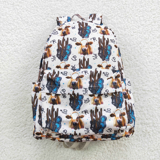 western cow cactus backpack diaper bag