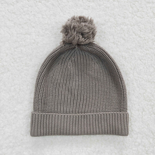 Grey wool winter hats