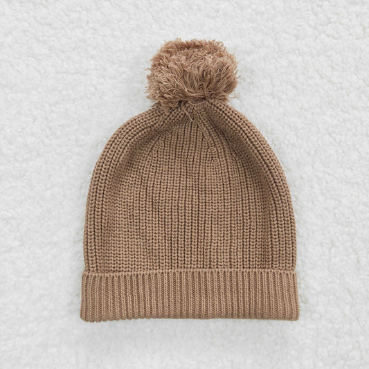 Light brown wool winter hats