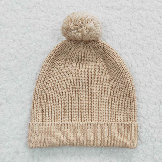 Khaki wool winter hats