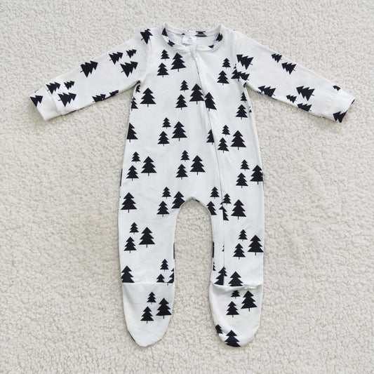 Christmas tree zip romper