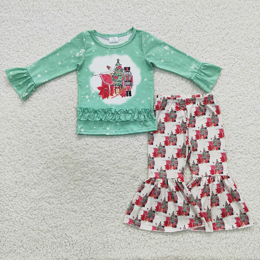 baby girls Christmas design 2pcs clothing set wholesale clothing