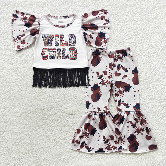 wild child girls boutique clothing set