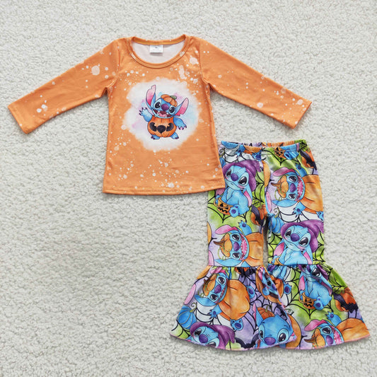 toddle girls long sleeve cartoon clothes set