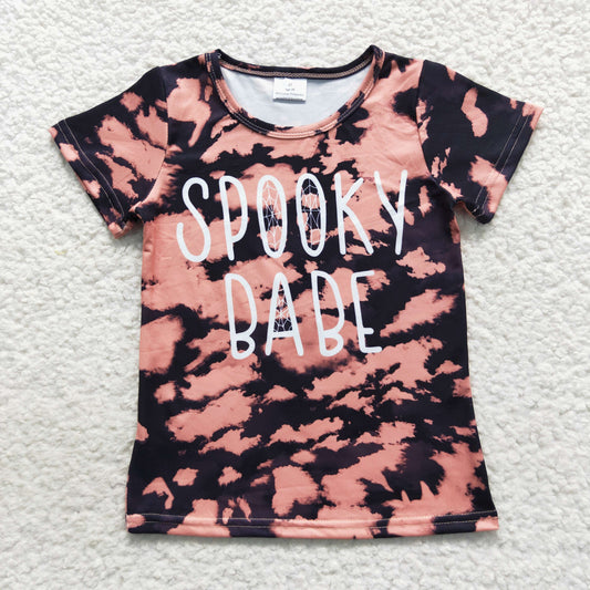 Spooky babe short sleeve Halloween t-shirt top
