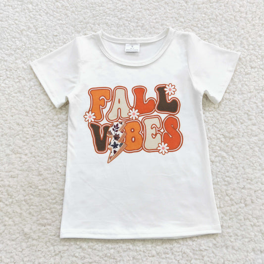baby girls short sleeve fall t-shirt top