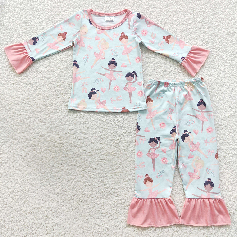 dance girl long sleeve pajama set